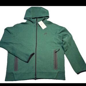 New Nike Tech Fleece Windrunner Full-Zip Hoodie Gorge Green Size M FQ1883-341